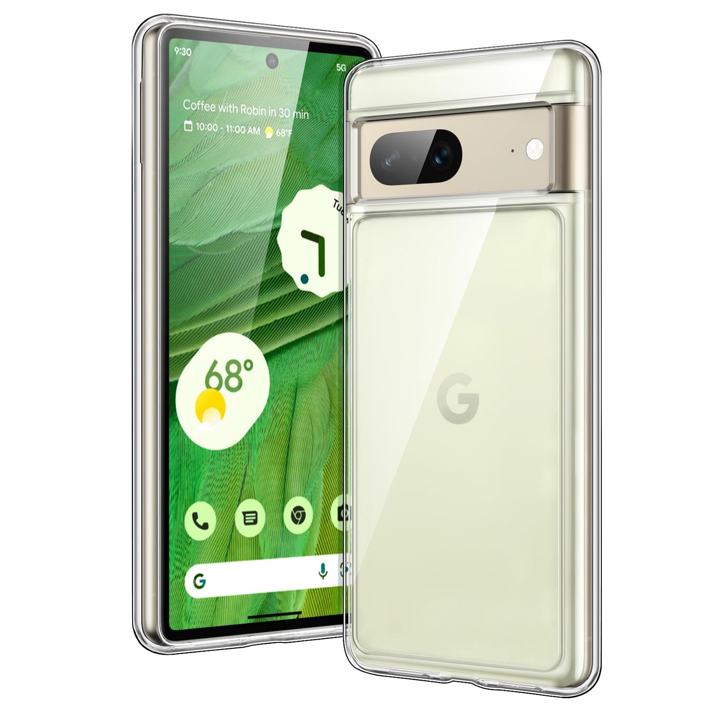 Ovitek JETech za Google Pixel 7, prozorna: JETech ovitek Google Pixel 7 prozorna zaščita pred praskami