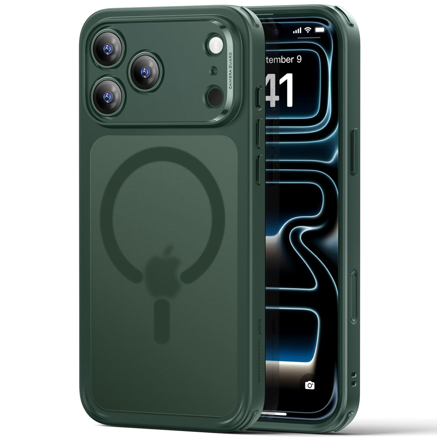 ESR zaščitni ovitek iPhone 17 Pro Max mat zelena MagSafe