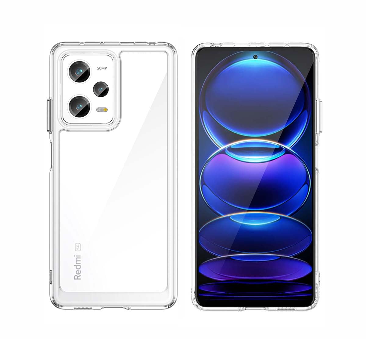GOKEN ovitek za Xiaomi Redmi Note 12 Pro Plus - Prozoren TPU ovitek z dvojnim zaščitnim hrbtom