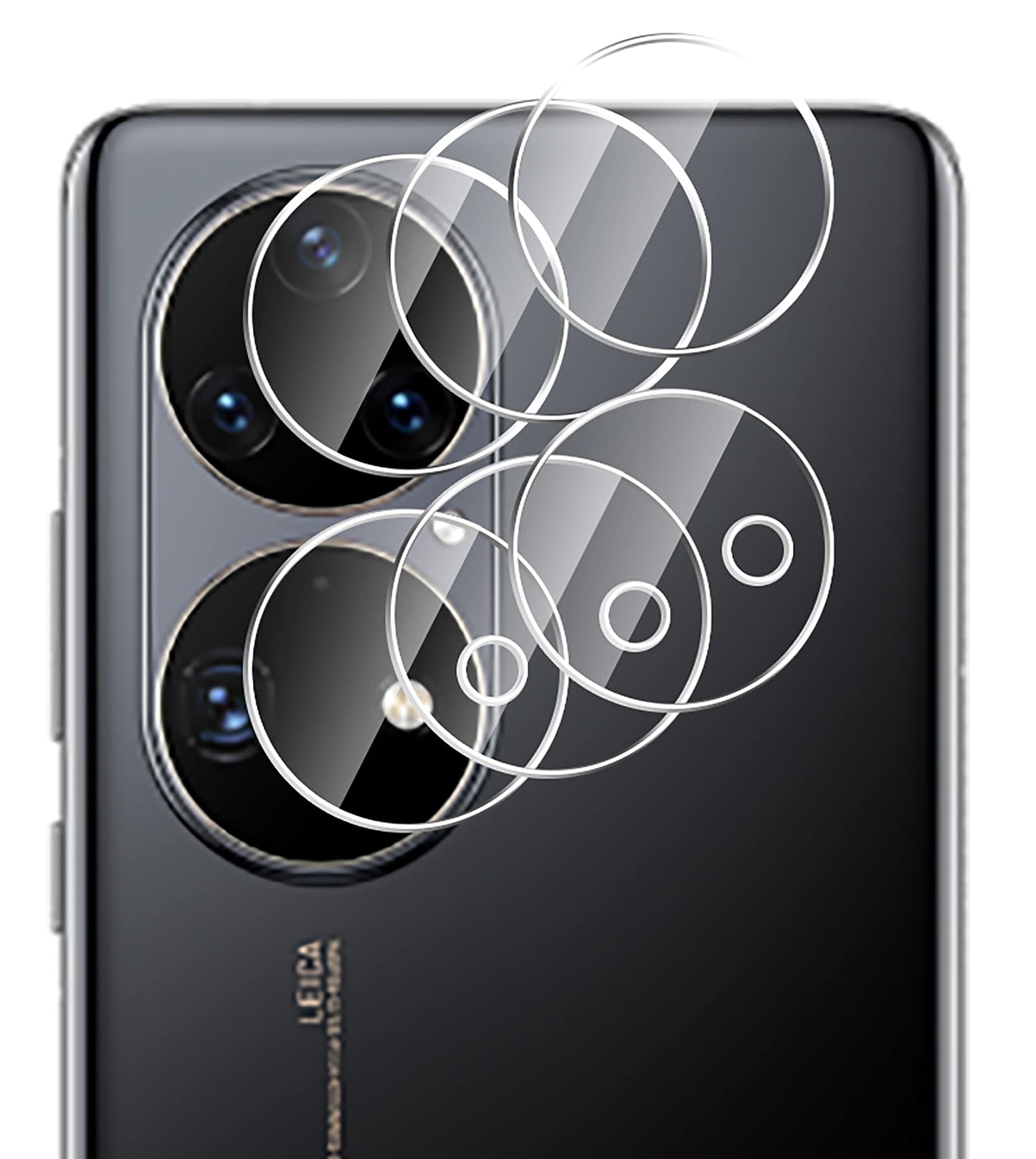GIOPUEY Camera Protector for Huawei P50 Pro - 9H HD Glass (3 Pcs)