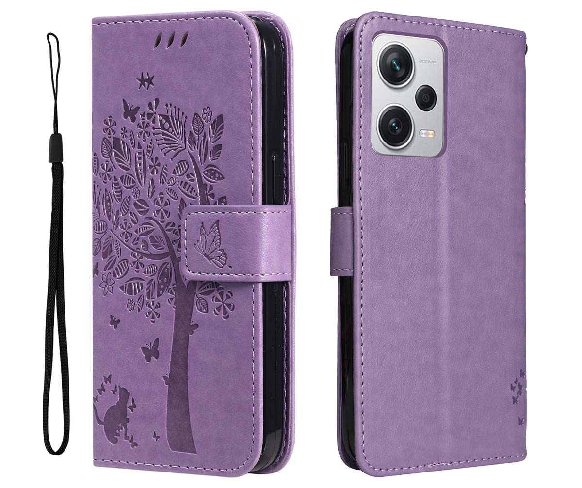 GOKEN preklopna torbica za Xiaomi Redmi Note 12 Pro Plus – vijoličen