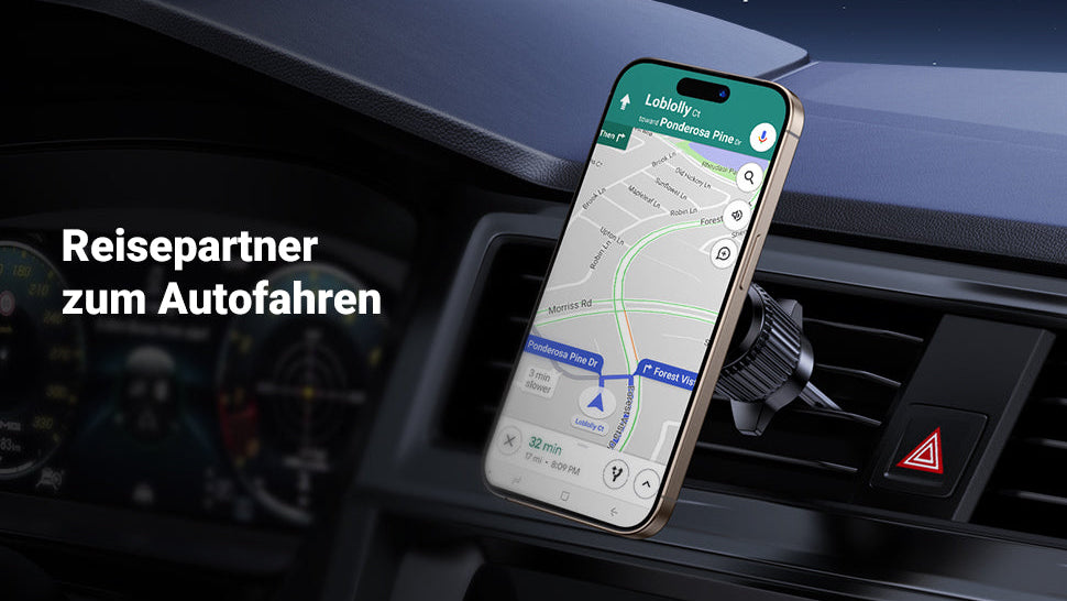GlaRid magnetni avto nosilec za telefon MagSafe – močan magnet, stabilna pritrditev, enoročna uporaba – Infostyle