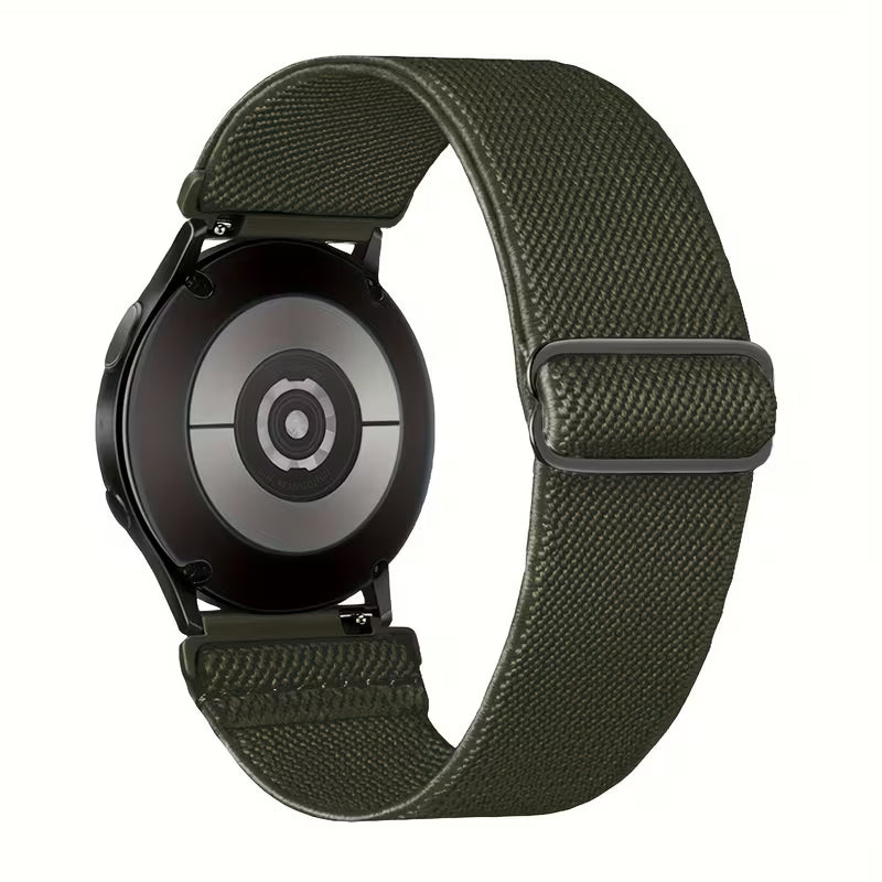 GBPOOT 22mm Nylon Smartwatch Strap (Huawei GT/GT2, Samsung Gear S3, Galaxy Watch 46mm) - Dark Green