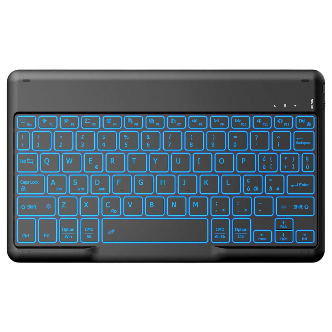 Bluetooth tipkovnica EasyAcc črna za Windows Android iOS brezžična tipkovnica