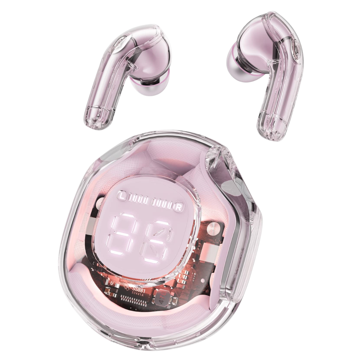 ACEFAST T8 brezžične slušalke roza bluetooth slušalke