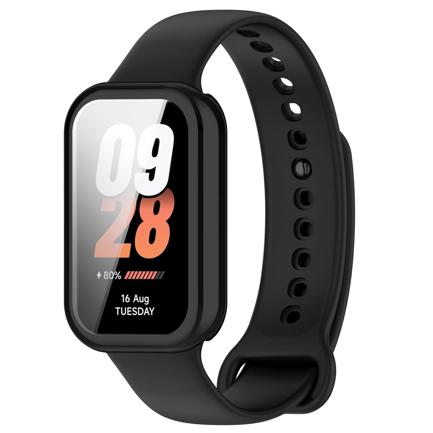 Zaščitni ovitek za Xiaomi Smart Band 8 Active / Redmi Band 2 črn | TPU zaščita