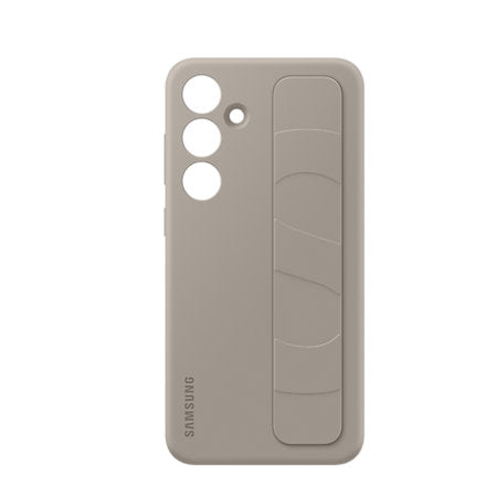 Uradni Samsung Standing Grip ovitek Taupe za Samsung Galaxy S24 Plus - Vojaška Zaščita Pred Padci