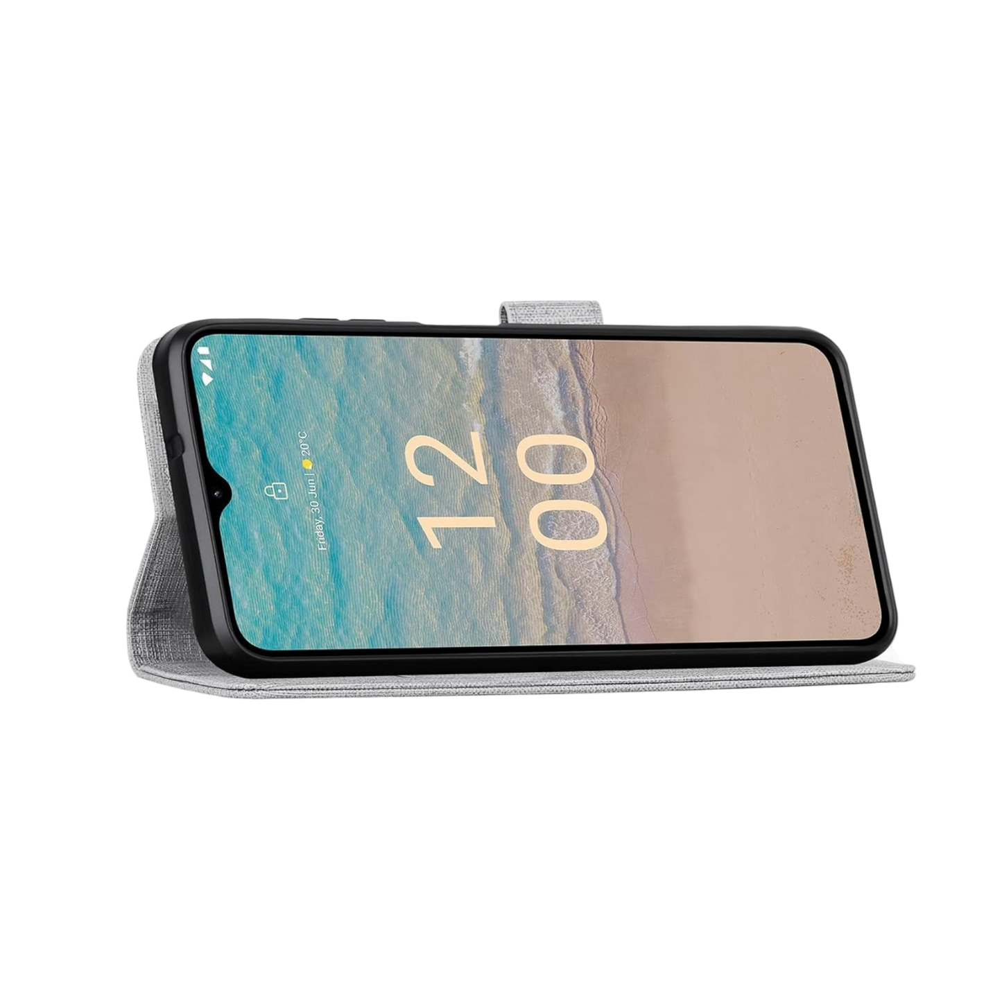 Preklopna torbica "foluu" za Nokia G22, siva