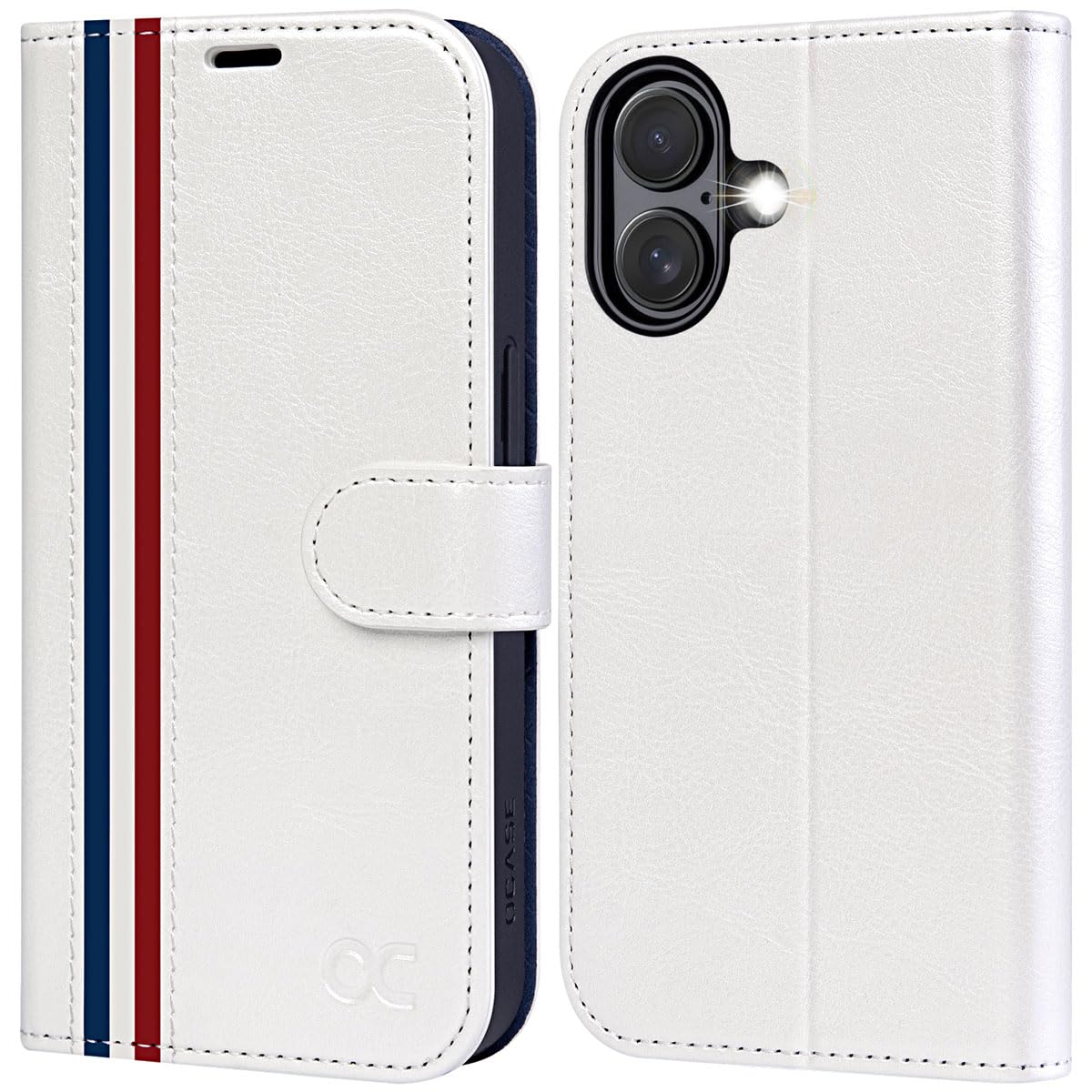 OCASEpreklopniovitekza iPhone16Plus-RFID,bela