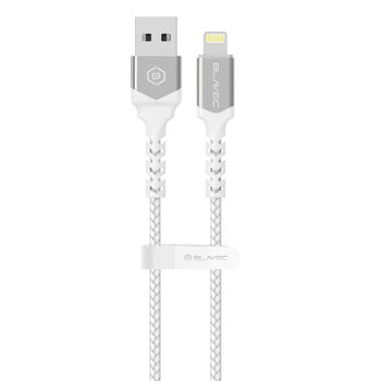 Blavec Raptor USB Lightning kabel 1m belo srebrn