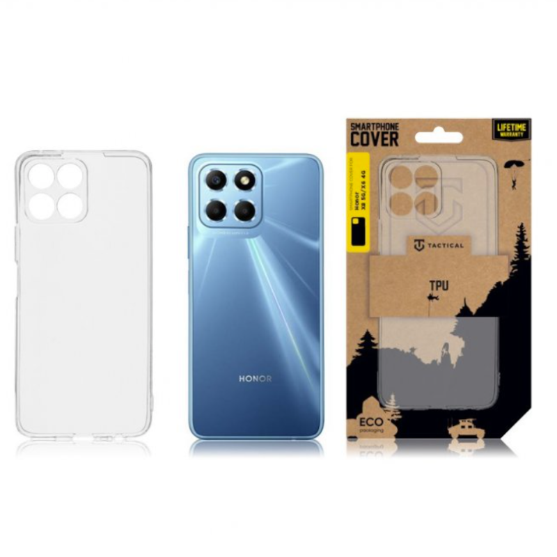 Silikonski ovitek "TPU KRYT PRO" za Honor X8 - Prozorna – Tactical – Prozorna / TPU silikon
