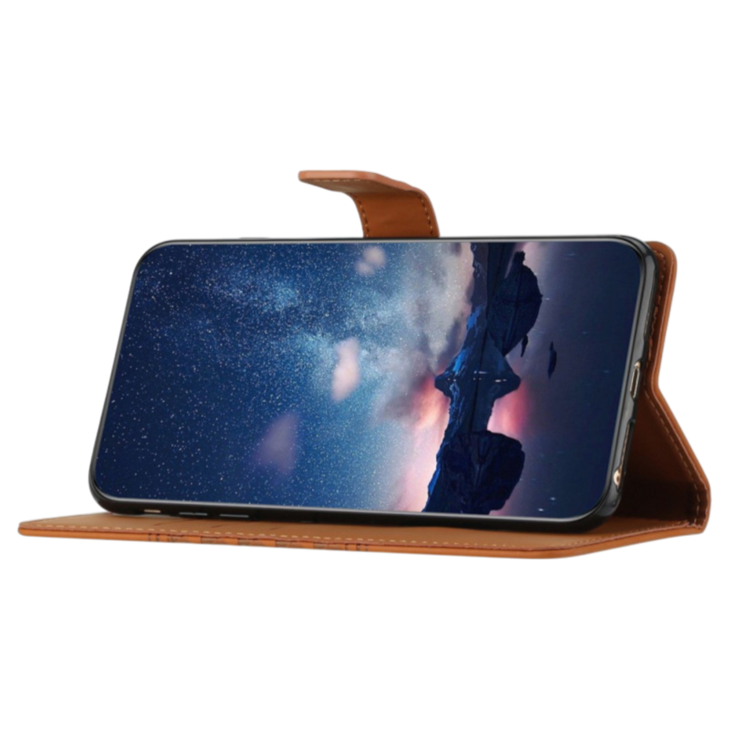 Preklopna torbica "cube" za Samsung Galaxy S9 Plus, rjava – Infostyle