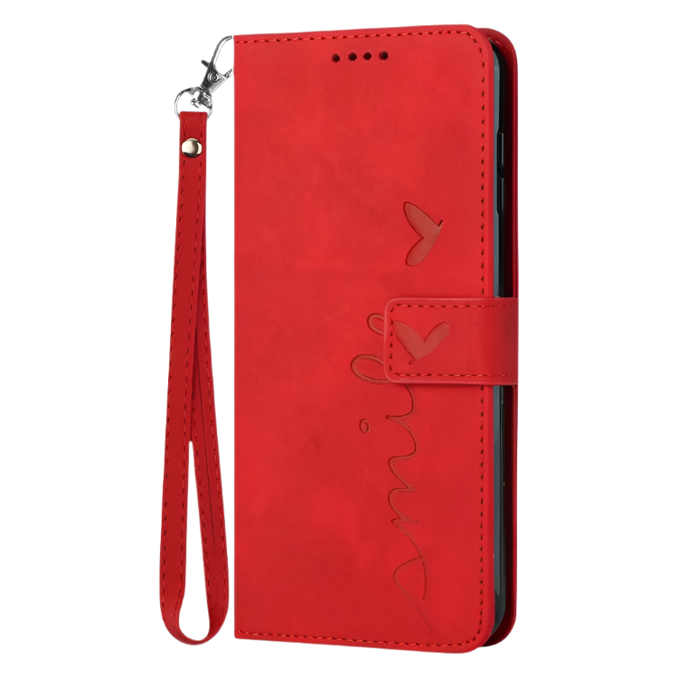 Preklopna torbica "Smile" Xiaomi Redmi Note 12 Pro/Poco X5 5G – Infostyle – Rdeča