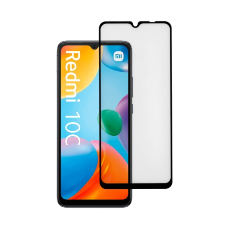 Zaščitno steklo "Black Border" Xiaomi Redmi 10C – Infostyle