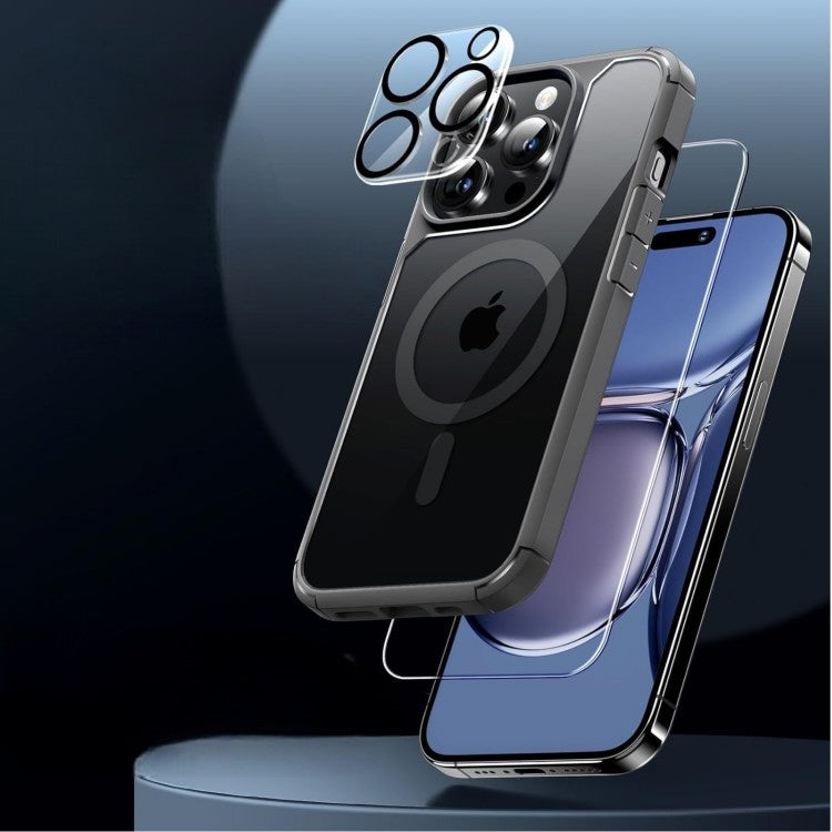 Ovitek za telefon + 2x zaščitno steklo + 2x zaščita za kamero "MagSafe" iPhone 15 Pro – Infostyle