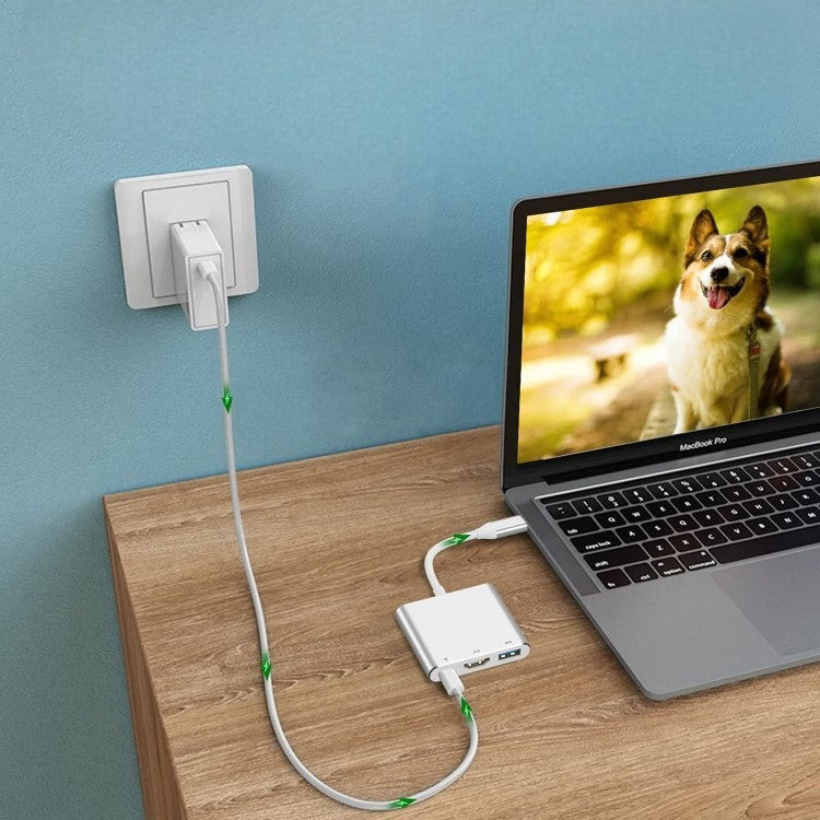 Adapter USB C v HDMI, USB-C, USB – Infostyle