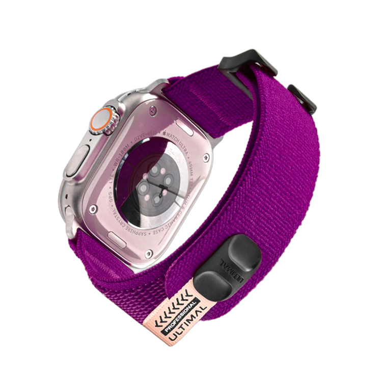 Pašček za uro "ULTIMAL" Apple Watch 42mm/44mm/45mm/49mm – Infostyle – Vijolična