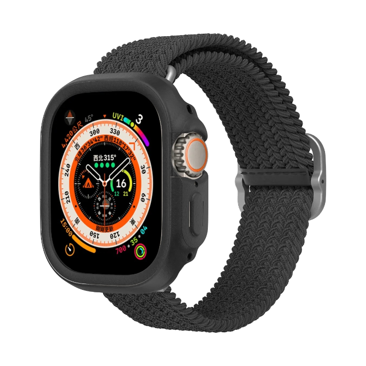 Ovitek za pametno uro "CrashGuard NX" Apple Watch Ultra 49mm – RhinoShield – Črna