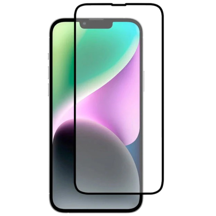 Zaščitno steklo "Black Border" iPhone 14 – Infostyle