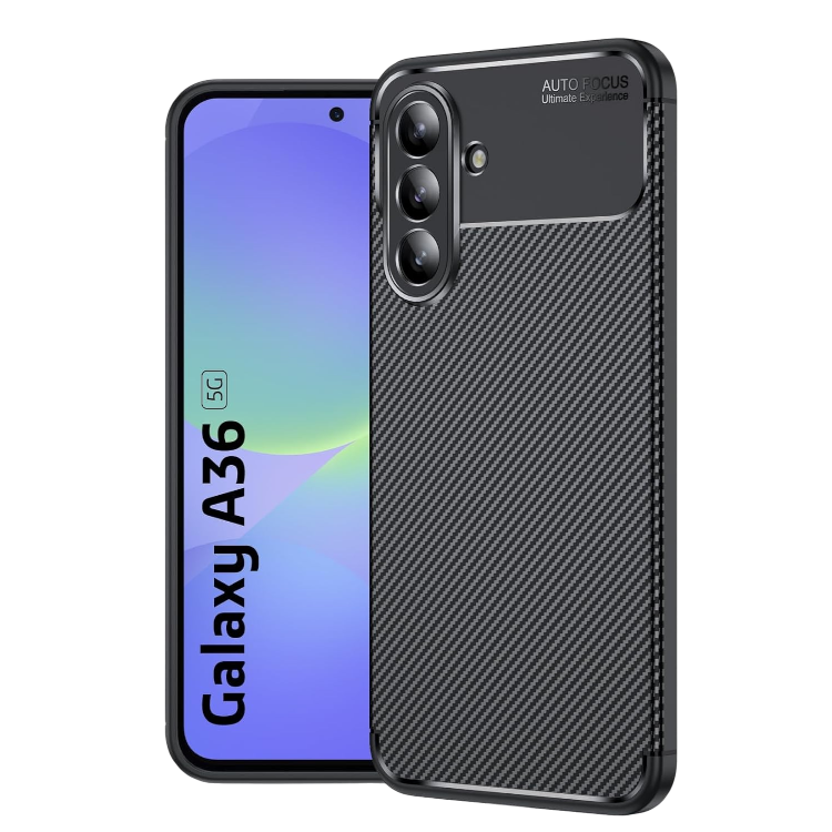 Ovitek za telefon "Carbon" Samsung Galaxy A36 5G – Infostyle – Črna