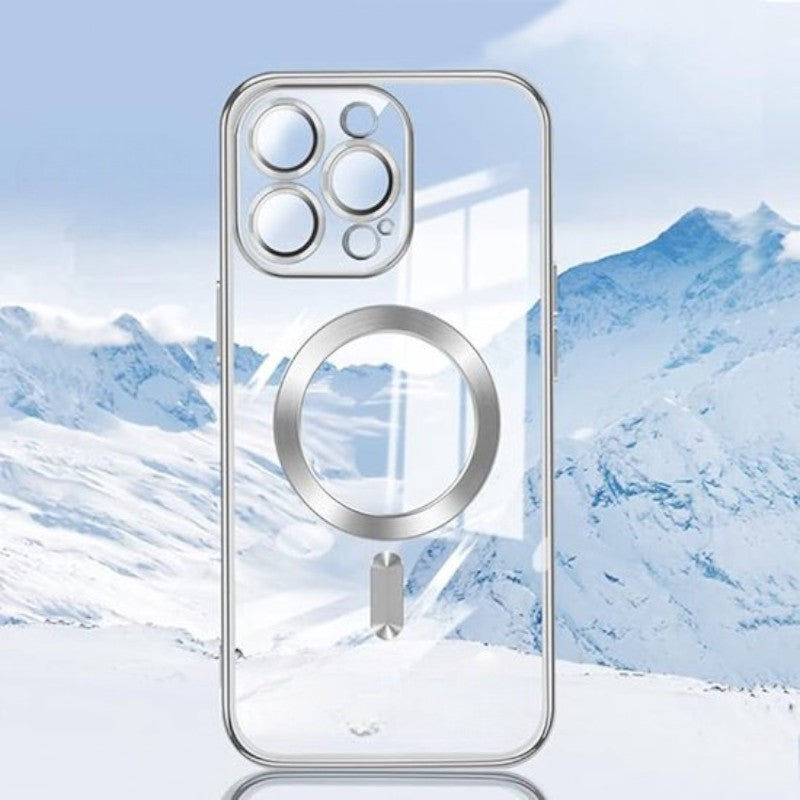 Silikonski ovitek "Crystal Magsafe" za iPhone 16 Pro - silver – Techsuit