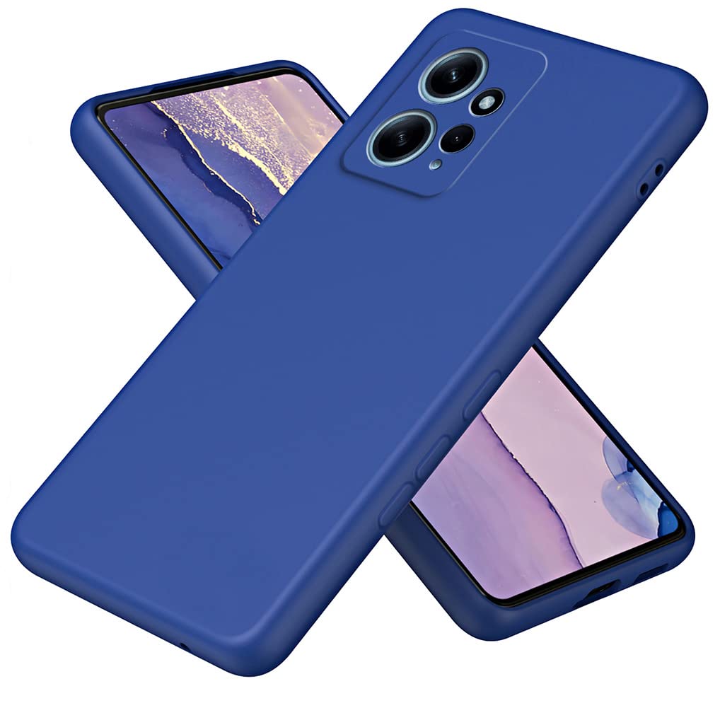 SEAHAI silikonski ovitek za Xiaomi Redmi Note 12 4G – moder, tekoči silikon