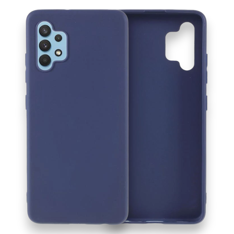 Silikonski ovitek "Matt" za Samsung Galaxy A32 4G – Vigo – Temno modra / TPU silikon