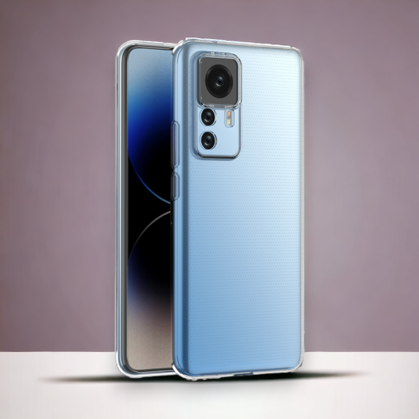 Silikonski ovitek za Xiaomi Mi 12T Pro (2mm) - prozorna – Infostyle – Prozorna / Silikon