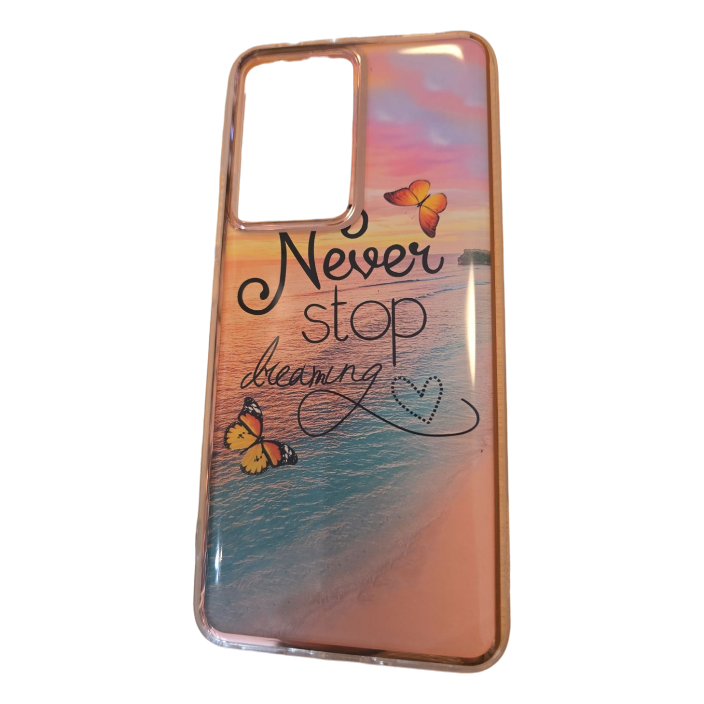 Ovitek Never Stop Dreaming za Xiaomi Poco F5 Pro 5G zaščitni etui z napisom