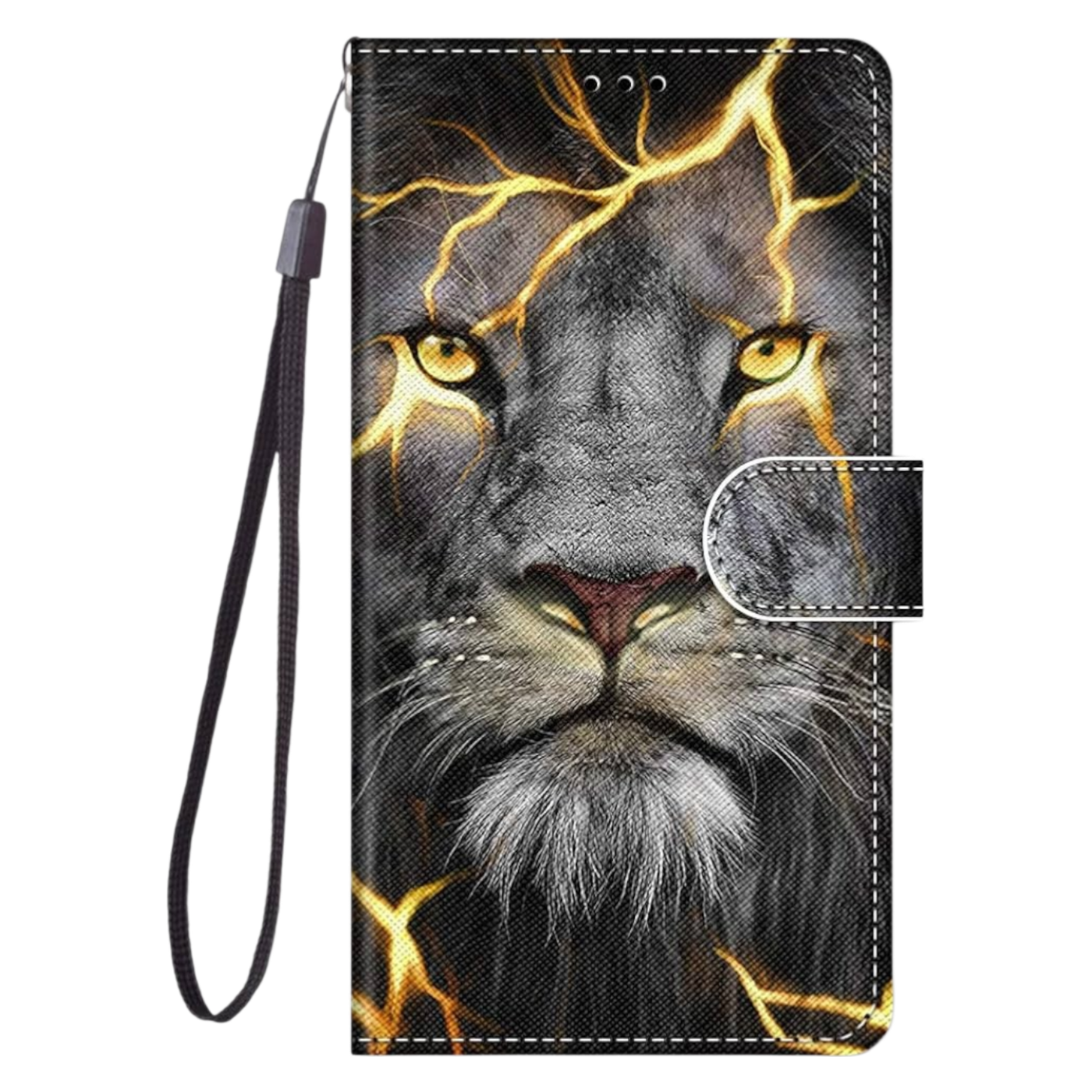 Preklopna torbica Lion za Xiaomi Redmi 10C Poco C40 zaščitni etui z motivom leva