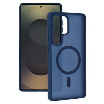 Tel Protect Aura Mat MagSafe ovitek Samsung Galaxy S26 Ultra mornarsko modra