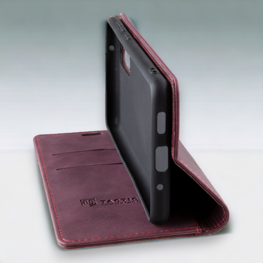 Preklopna torbica Tactical "XProof Pro" za Realme C21Y - bordo rdeča
