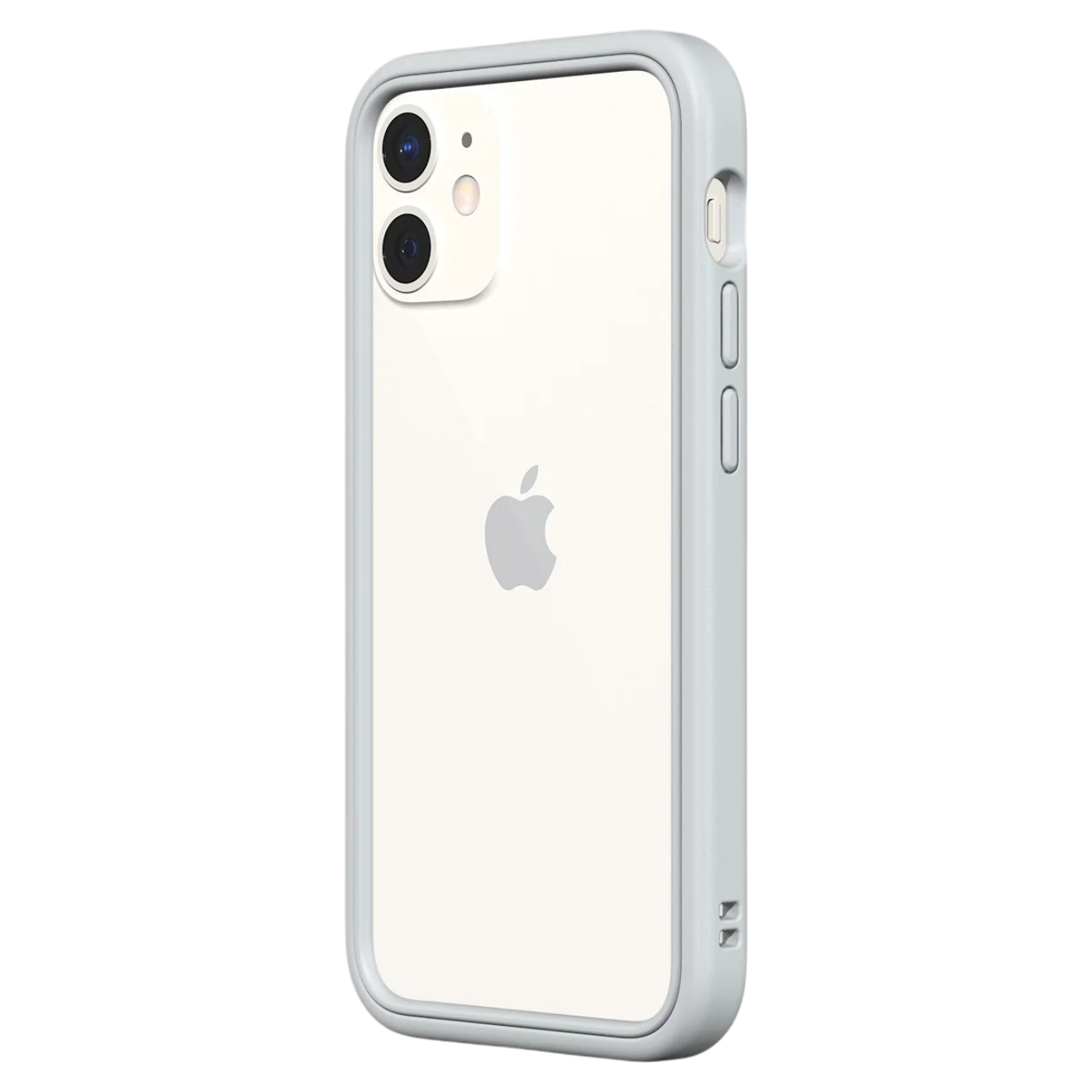 RhinoShield CrashGuard zaščitni okvir za iPhone 15 Pro Max svetlo siv robusten bumper za zaščito pred padci