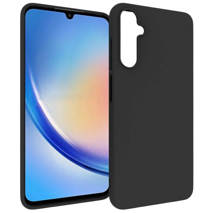 Ovitek za telefon "Aiziki" za Samsung Galaxy A05s – Črna / Naravno usnje + TPU silikon