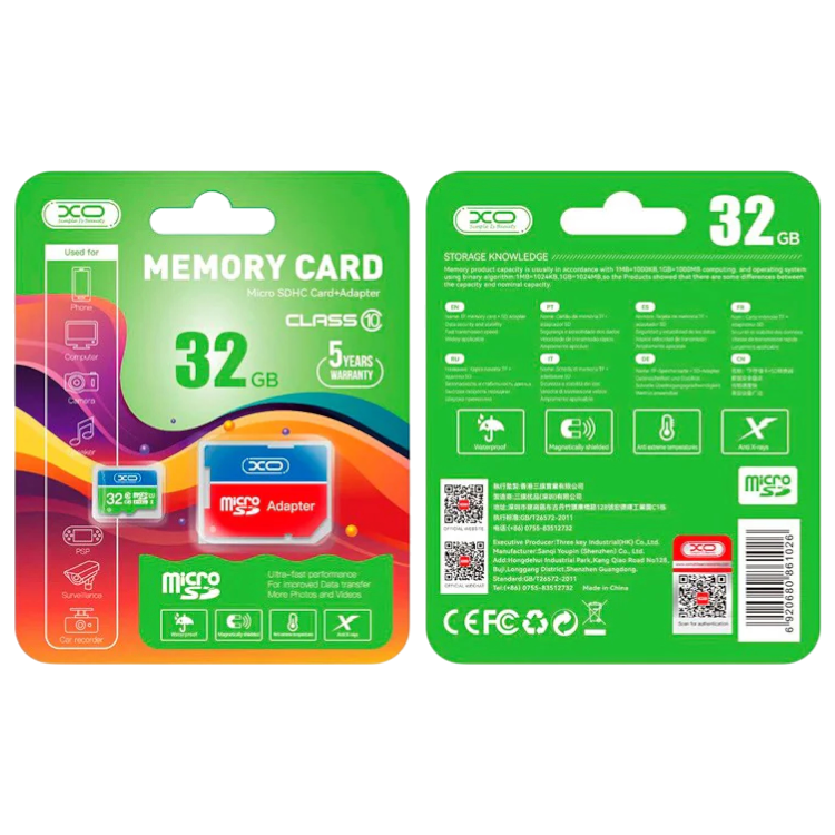 Pomnilniška kartica microSD "XO " z adapterjem, 32GB