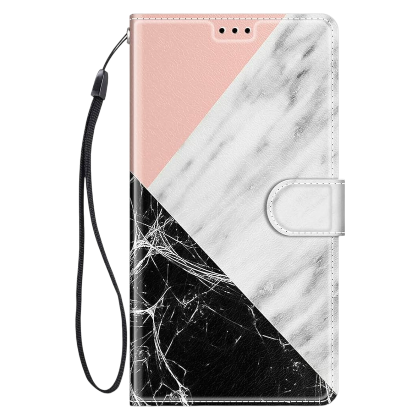 TOMYOU torbica za iPhone 12 Pro Max belo črna roza – zaščitni etui