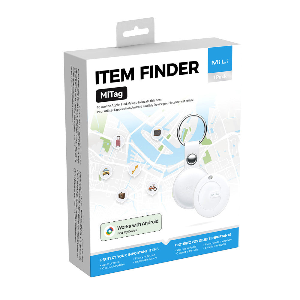 Tracker ''MiLi GPS Bluetooth MiTag'' za Android + obesek za ključe