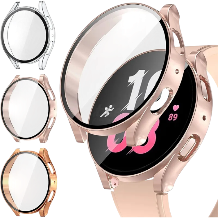 Ovitek za pametno uro "Clear/Rose/Beige" Samsung Galaxy Watch 6 44mm (3 kosi) – Infostyle