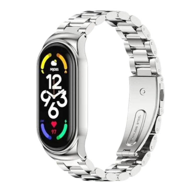 Kovinski pašček za Xiaomi Mi Band 7 – Infostyle – Sreberna