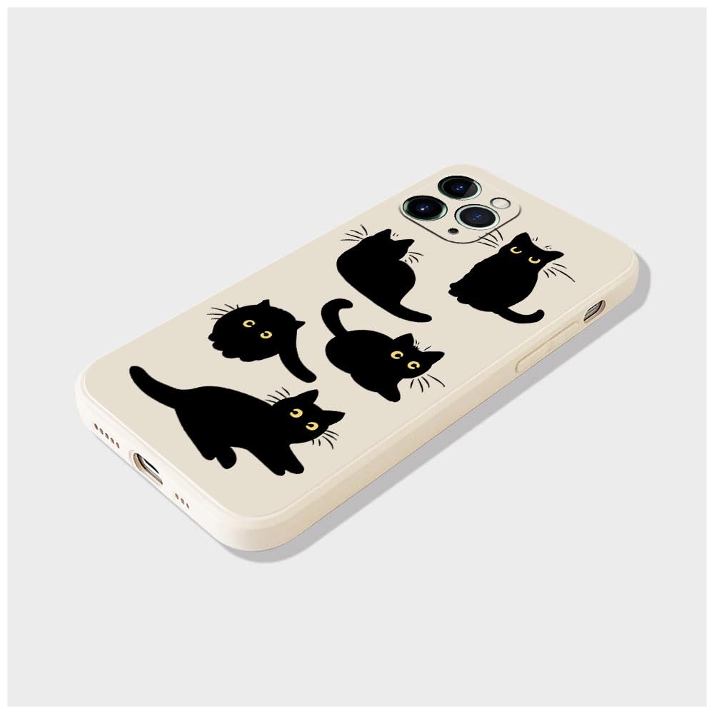 Slatka maskica za iPhone 15 Pro – bijela mekana TPU maskica s motivom crtanih životinja