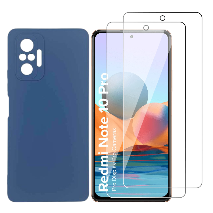 Ovitek "Oureidoo" + 2 stekli za Xiaomi Redmi Note 10 Pro