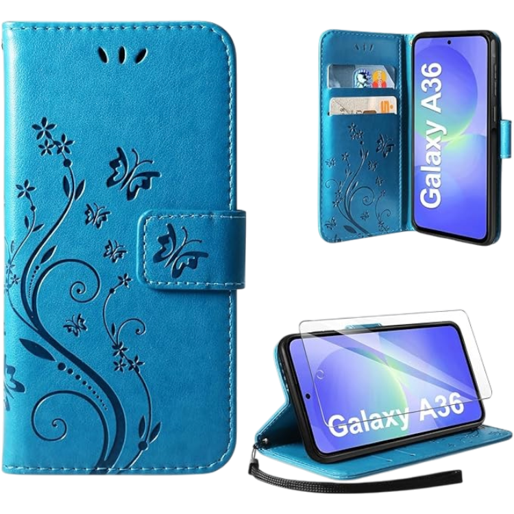 Preklopna torbica + zaščitno steklo za Samsun Galaxy A12