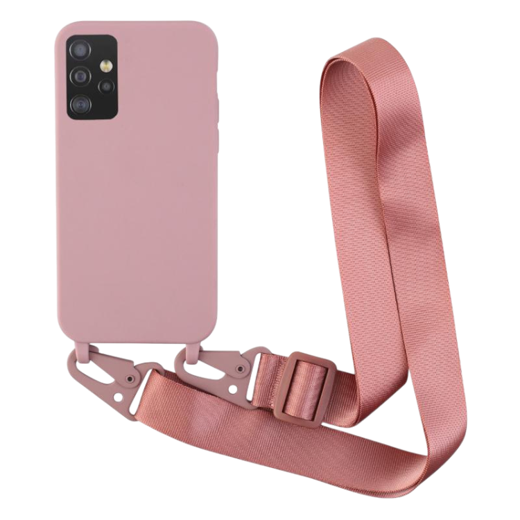 Ovitek za telefon z trakom "Bigcousin" Samsung Galaxy A71 5G – Infostyle – Roza