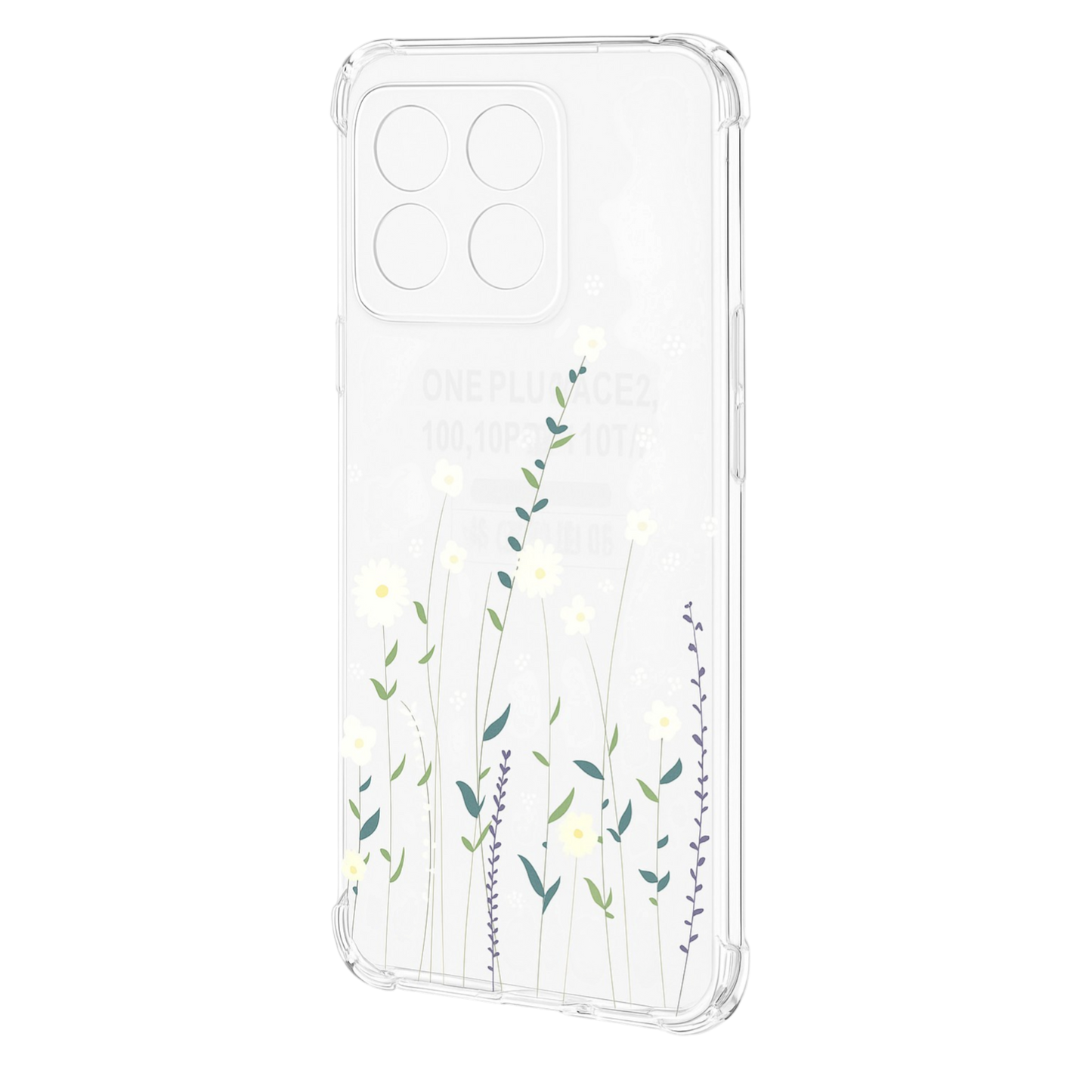 Silikonski ovitek "Daisy" za OnePlus 10T – Infostyle – Prozorna