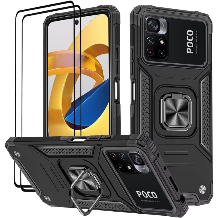 Ovitek + zaščitno steklo (2kosa) za Xiaomi Poco M4 PRO 5G / Redmi Note 11S 5G