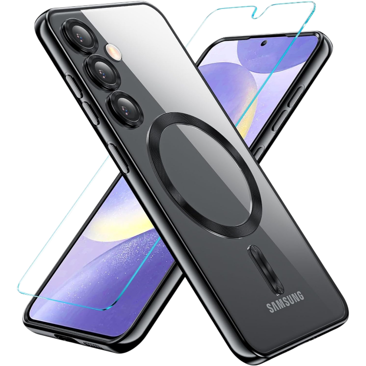 Ovitek "Kuaguozhe" + steklo za ekran za Samsung Galaxy S24, črna