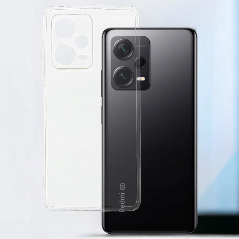 Silikonski ovitek "Ultra Clear" za Xiaomi Redmi Note 12 5G (1mm) - Prozoren – Infostyle – Prozorna / Silikon