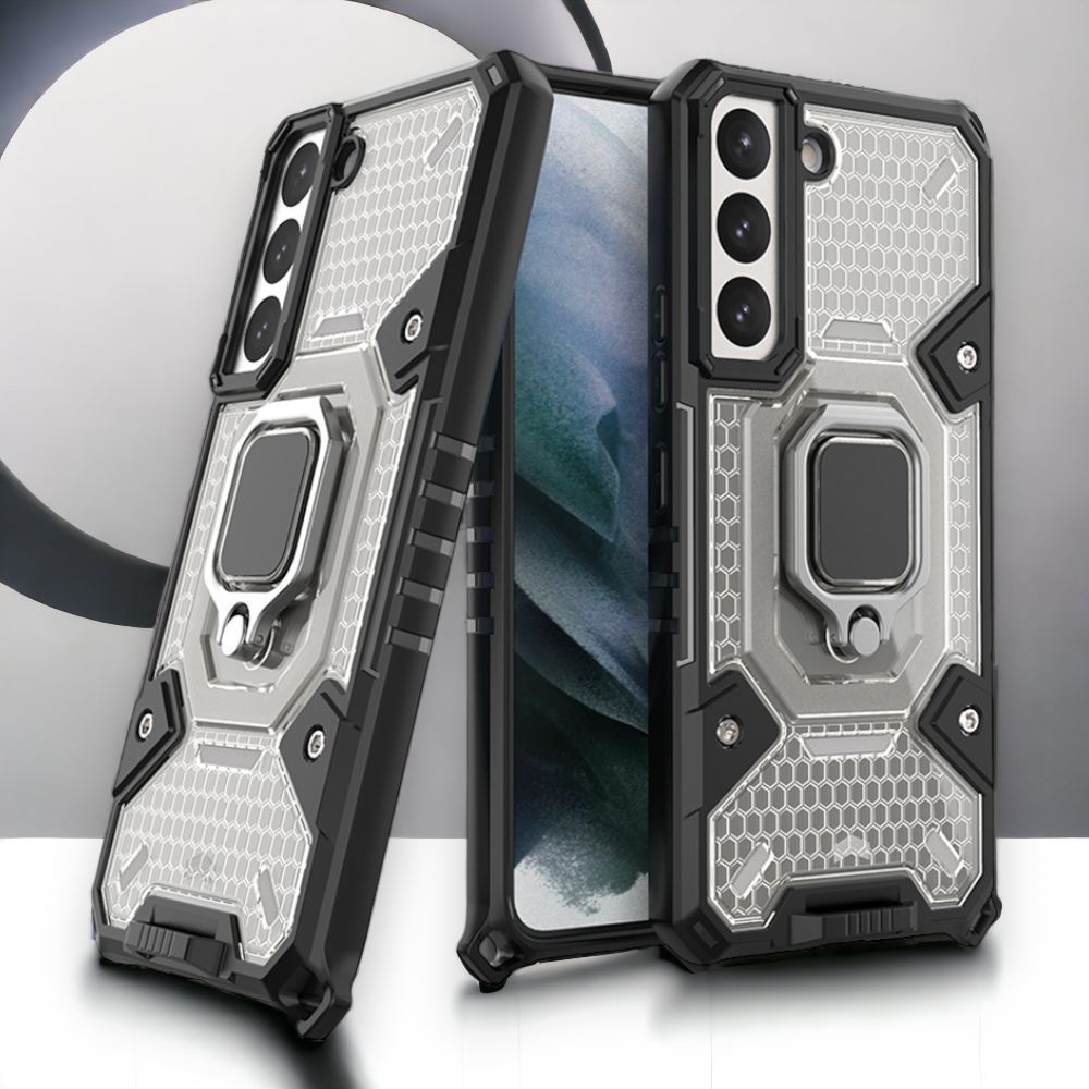 Silikonski ovitek "Honeycomb armor ring" za Samsung Galaxy S22 Plus – Infostyle