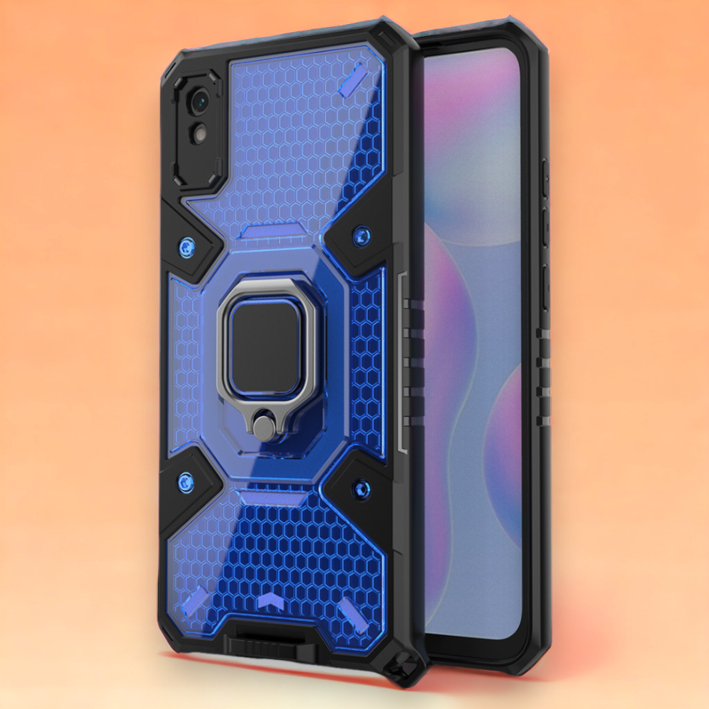 Silikonski ovitek "Honeycomb armor ring" za Xiaomi Redmi 9AT – Infostyle