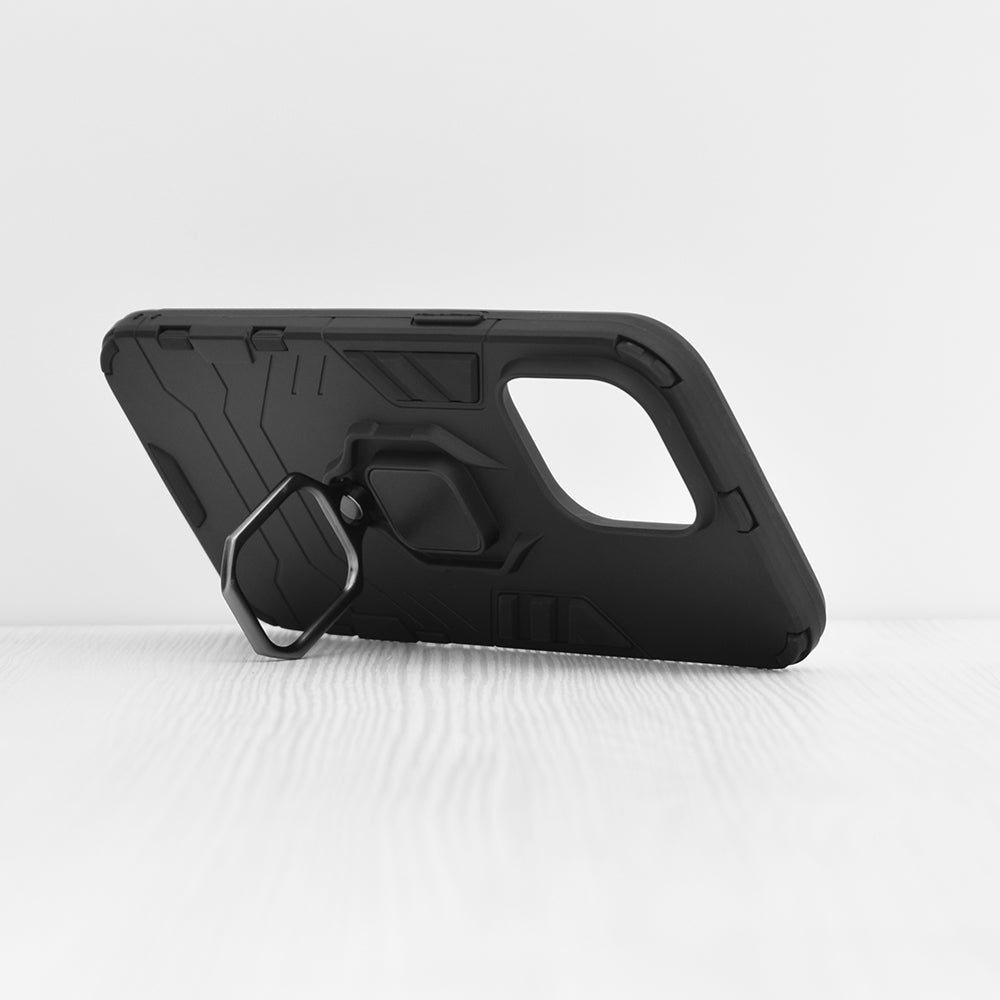 Silikonski ovitek "ring" za iPhone 14 Plus/ 15 Plus - Črna – Infostyle